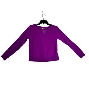 No Boundaries Violet Lace Back Womens‎ Top Size Medium L/S